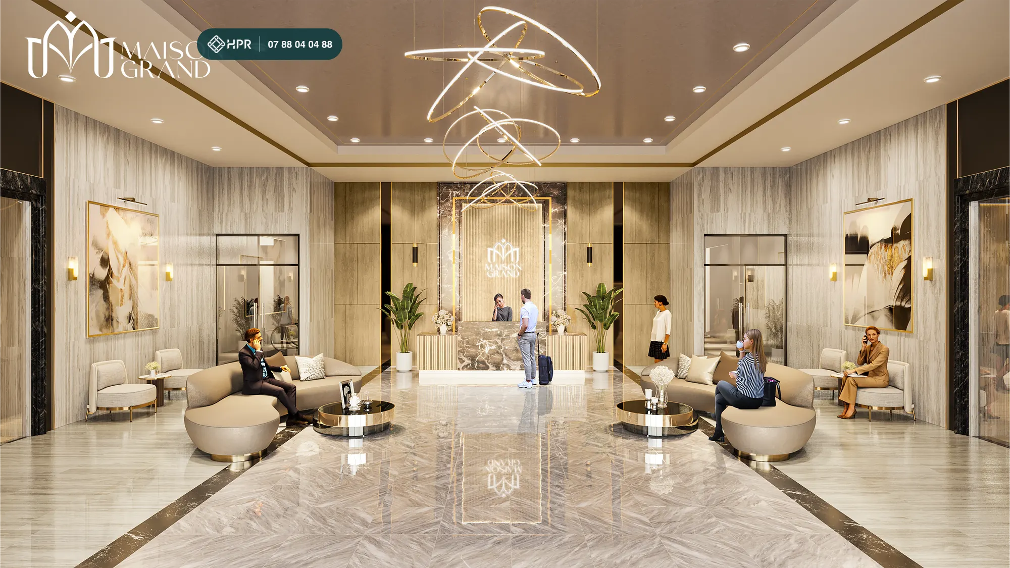 Лобби жилого комплекса Maison Grand Phú Mỹ
