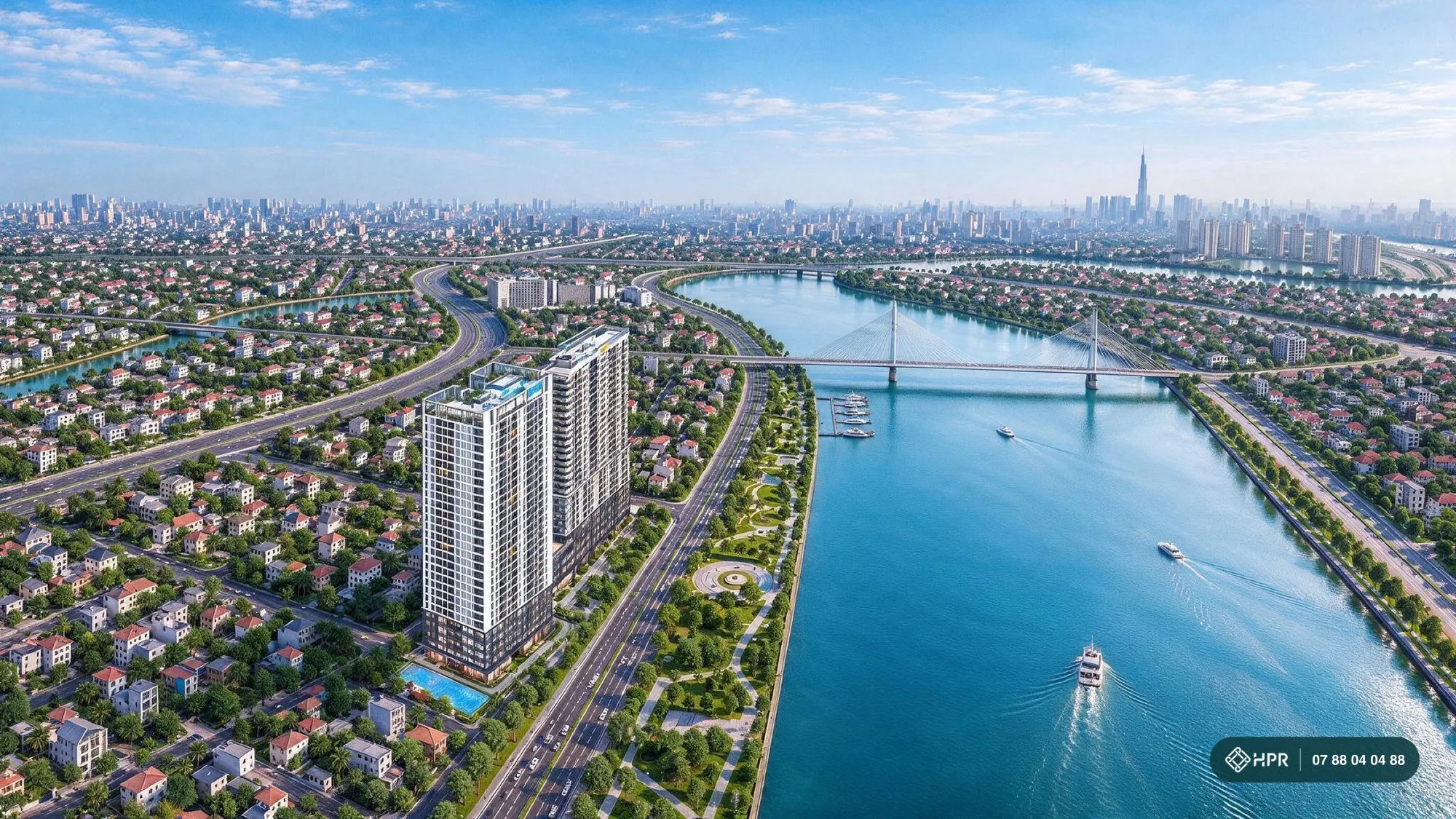 Toàn cảnh từ trên cao