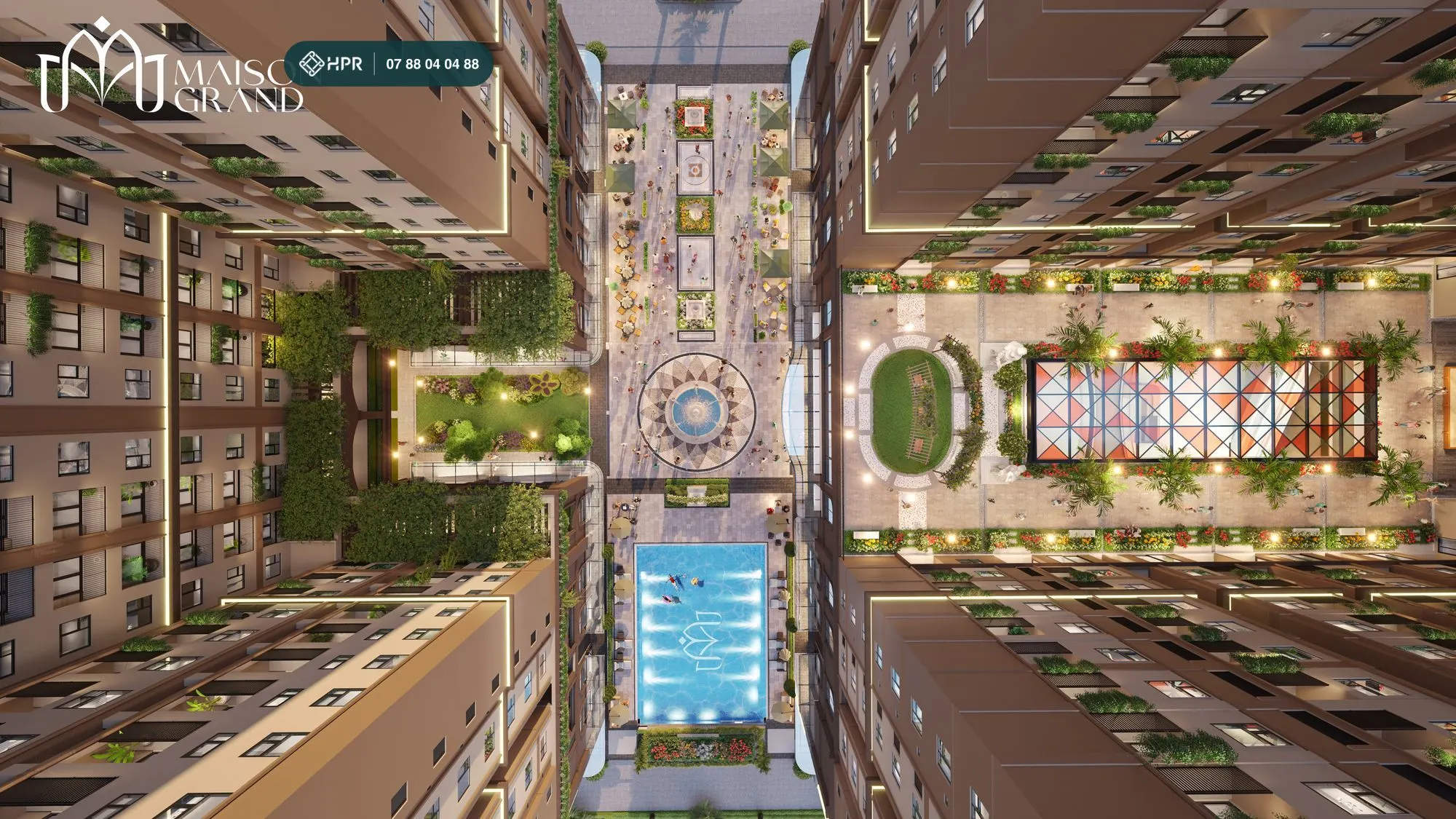 Общий вид инфраструктуры Maison Grand Phú Mỹ