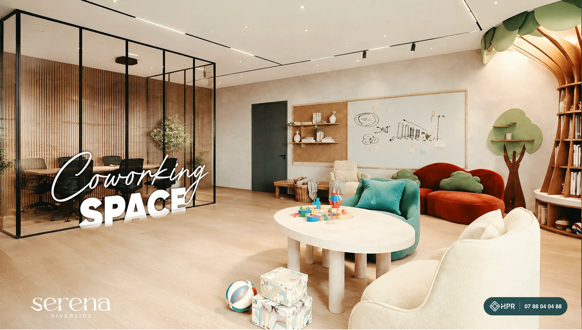 Co-working và thư viện Serena Riverside