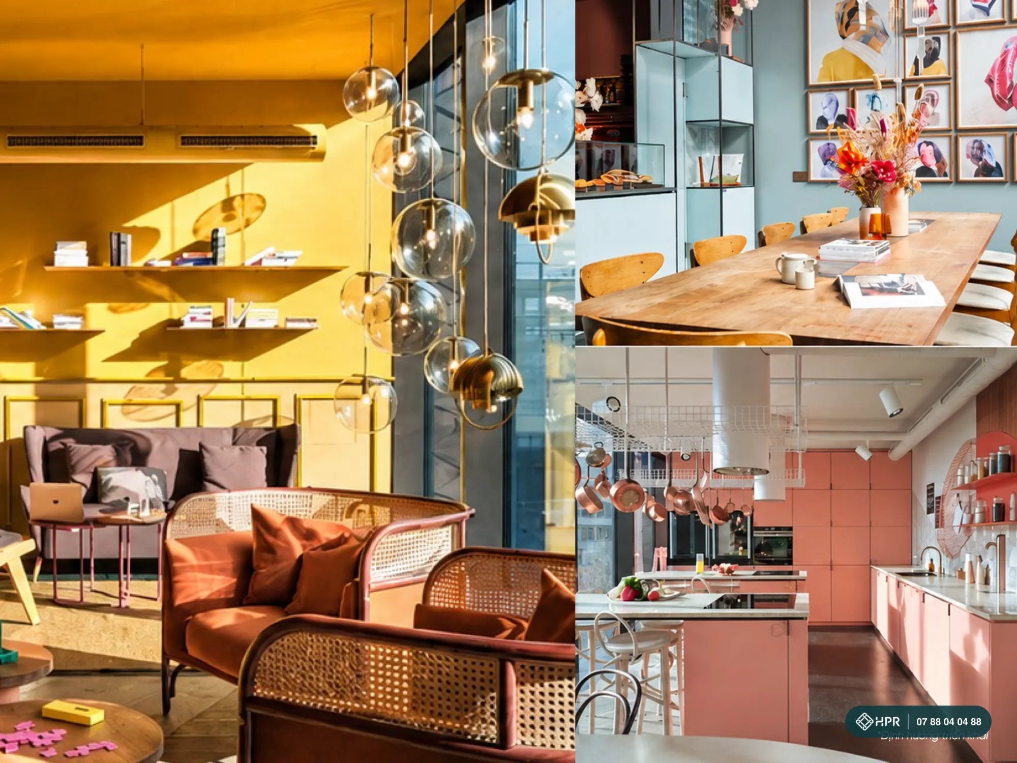 Phối cảnh không gian sinh hoạt chung của khách sạn lyf by The Ascott tại Alora Nha Trang