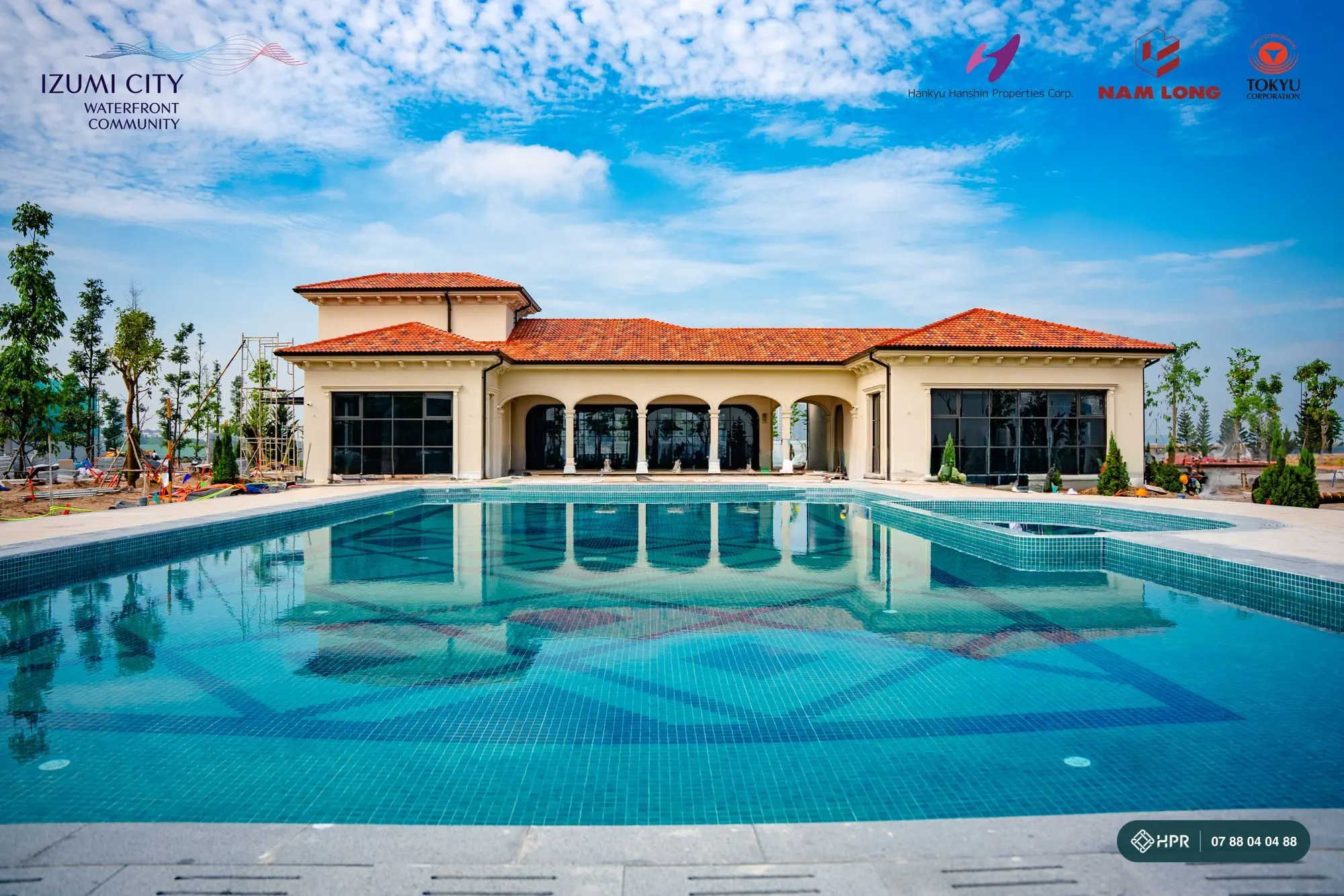 Hồ bơi và clubhouse Izumi Canaria, tháng 10/2026