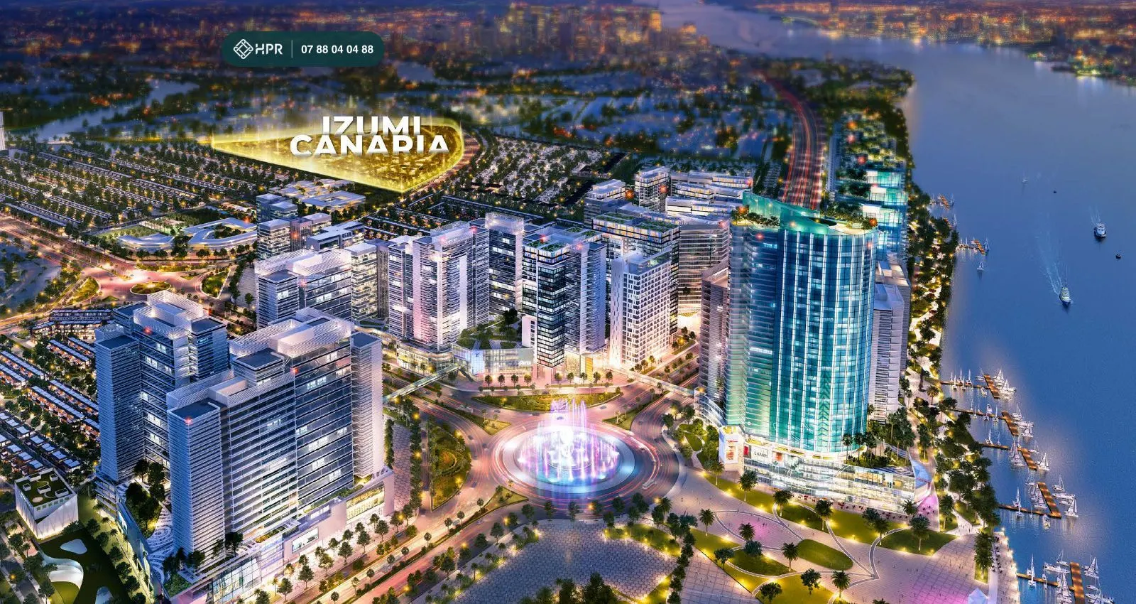 Phối cảnh phân khu Izumi Canaria trong khu đô thị Izumi City, Đồng Nai