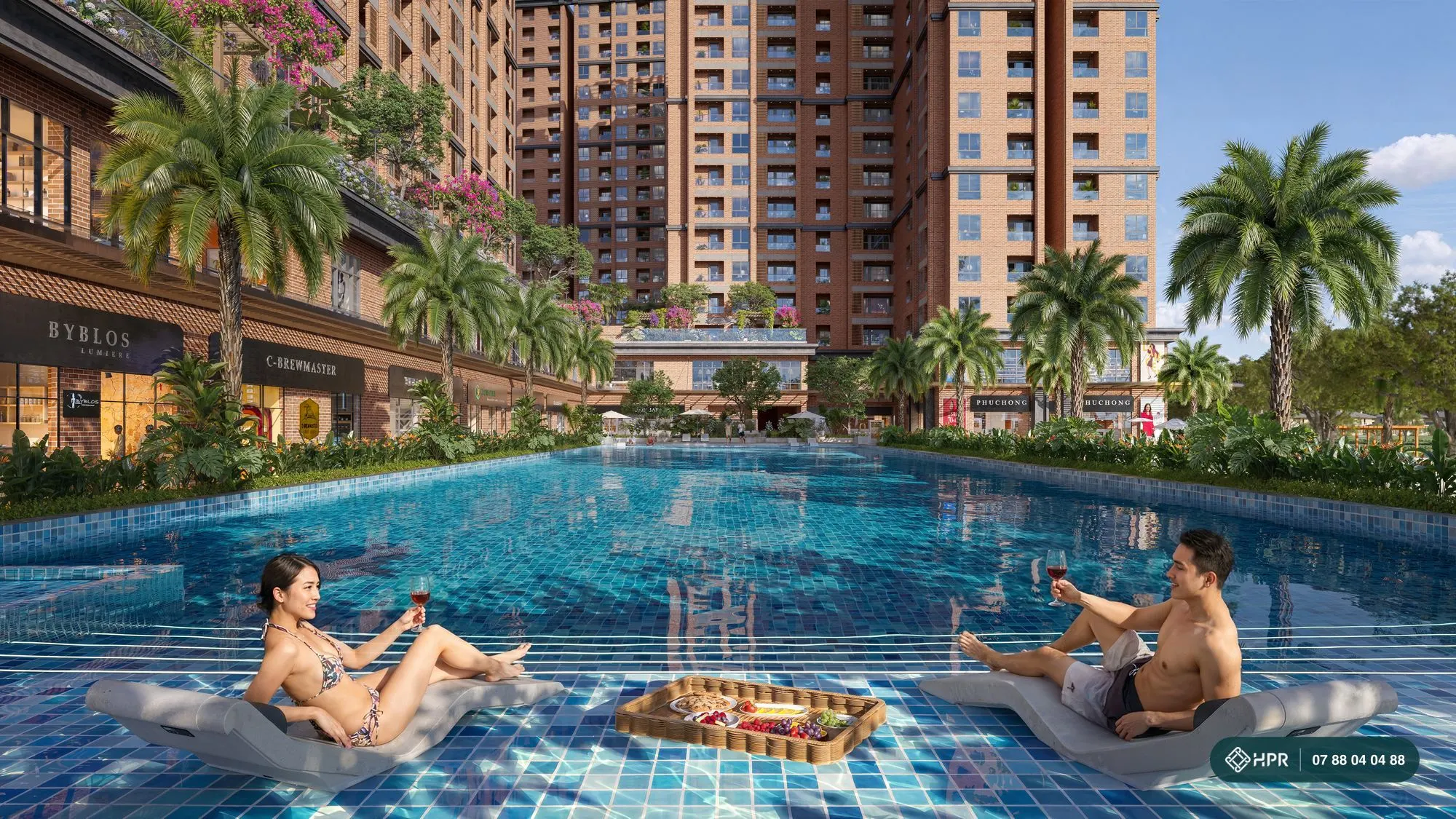 Sảnh và tiện ích tầng 1 Luvista Quy Nhơn