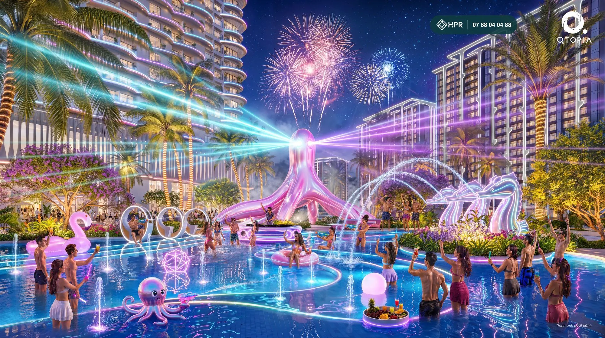 Вечерняя pool party