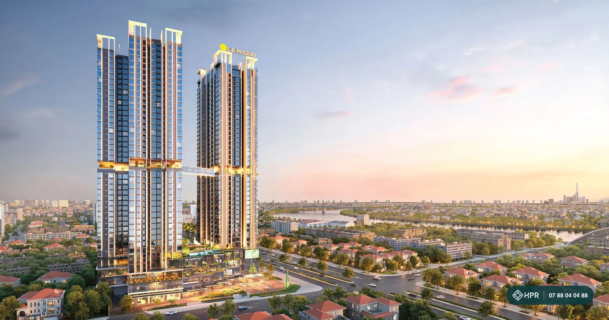 Phối cảnh tổng thể The Emerald Boulevard bên Quốc lộ 13