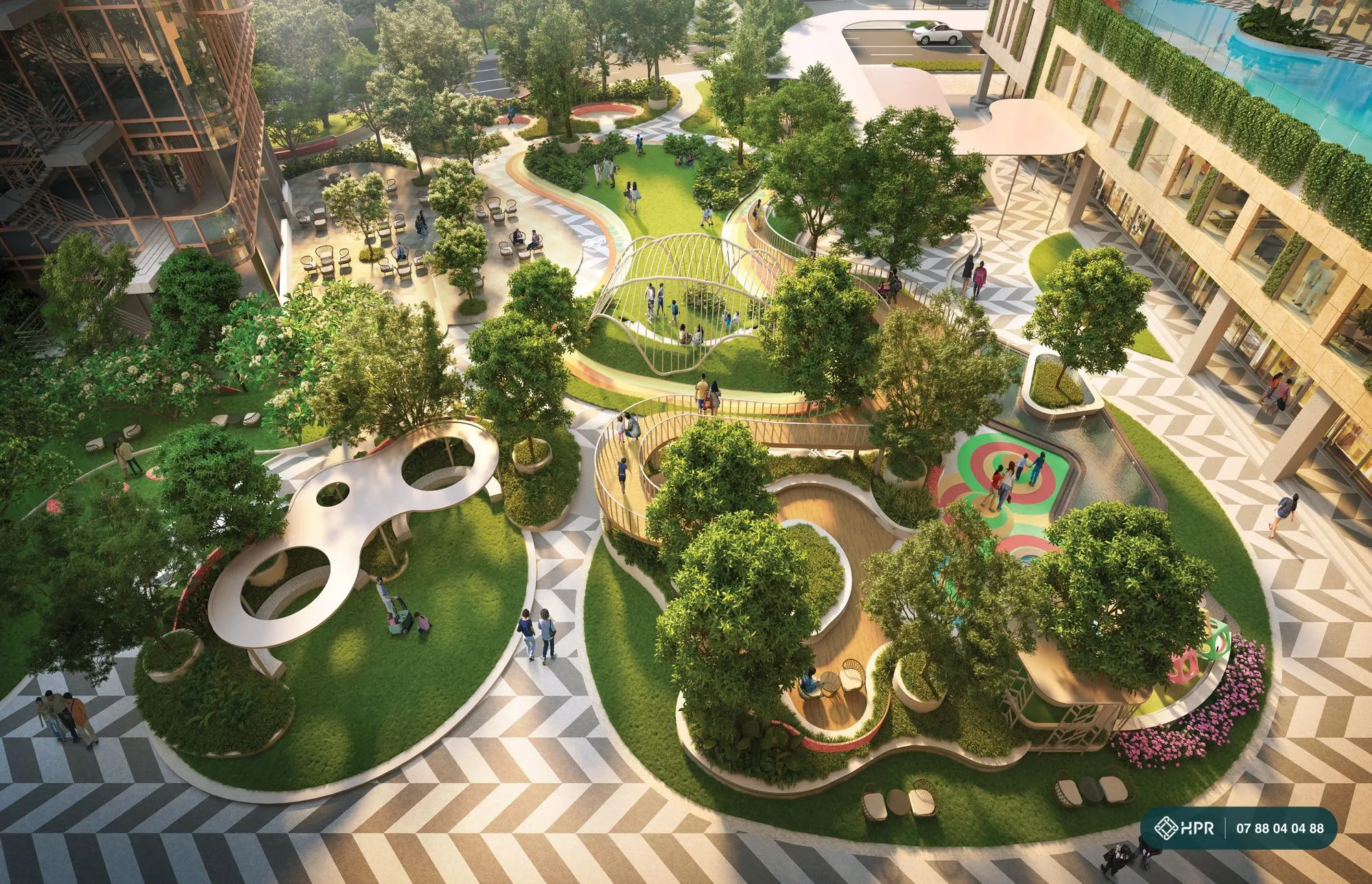 Phối cảnh công viên nội khu Urban Green