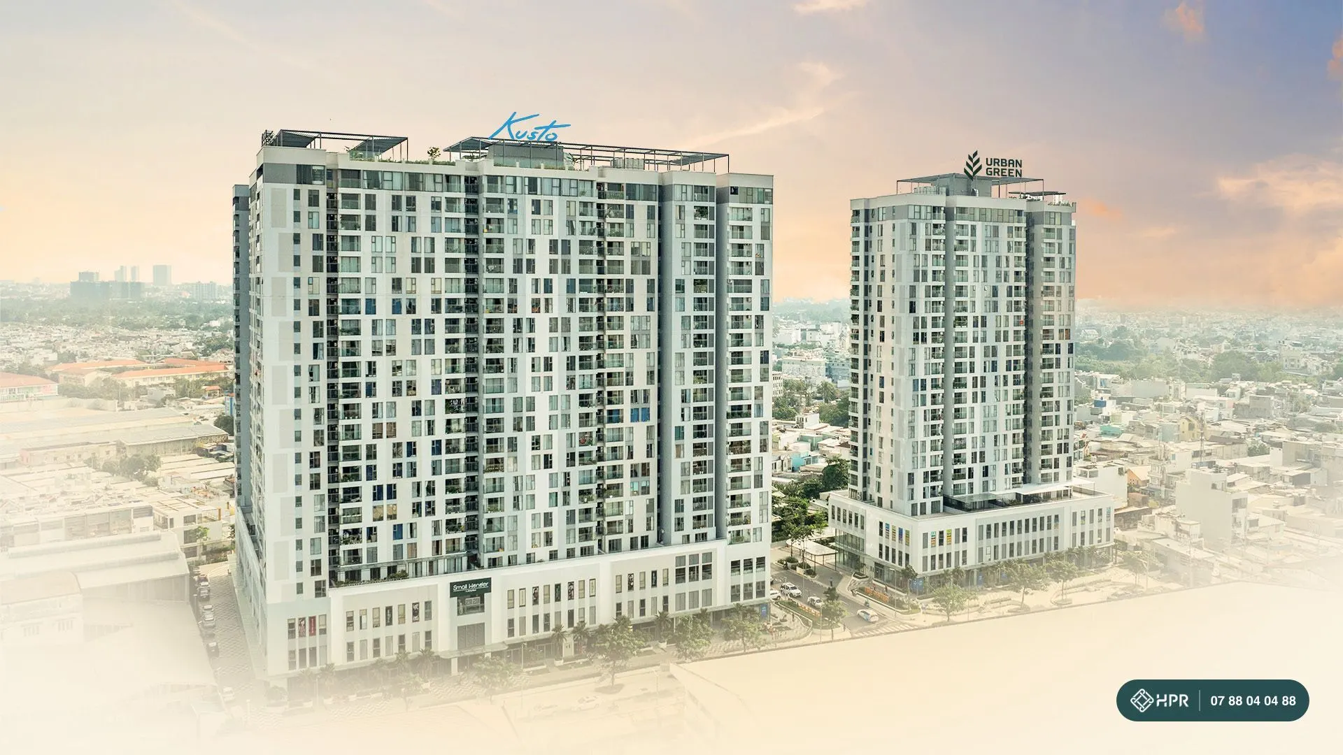 Hai tháp căn hộ The Aster và The Bliss của Urban Green trên Đường số 6, phường Hiệp Bình, ảnh thực tế