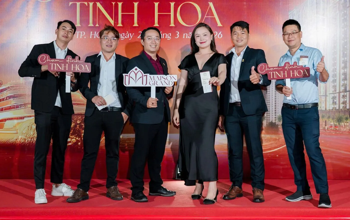 Đội ngũ tư vấn HPR tại sự kiện "Chạm đỉnh tinh hoa" của dự án Maison Grand, tháng 3/2026